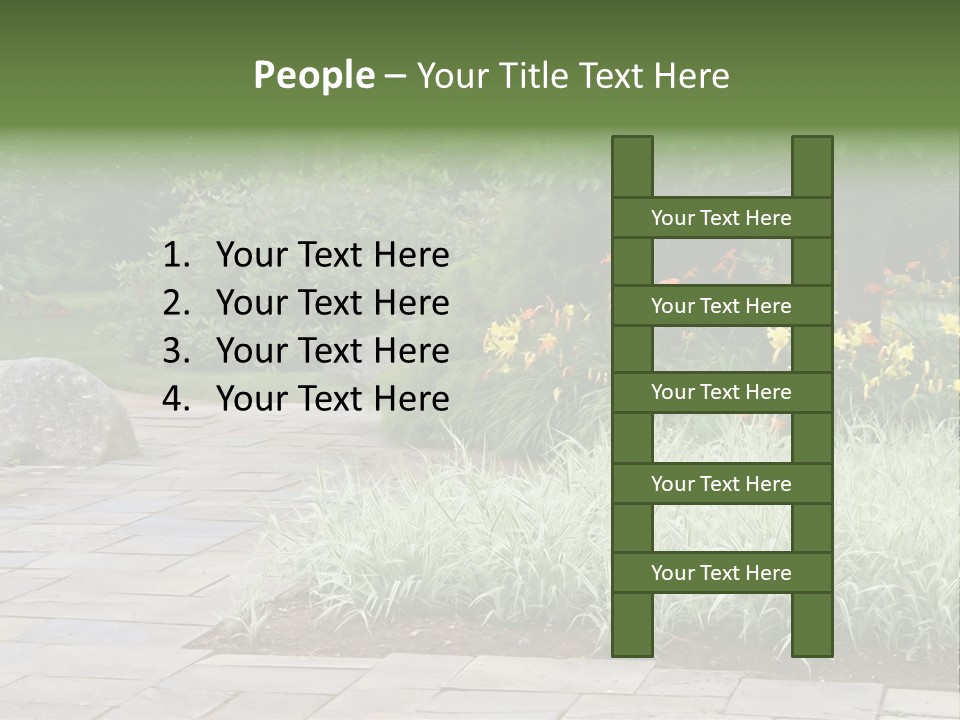 Garden Parkland Grass PowerPoint Template