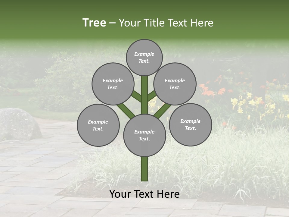 Garden Parkland Grass PowerPoint Template