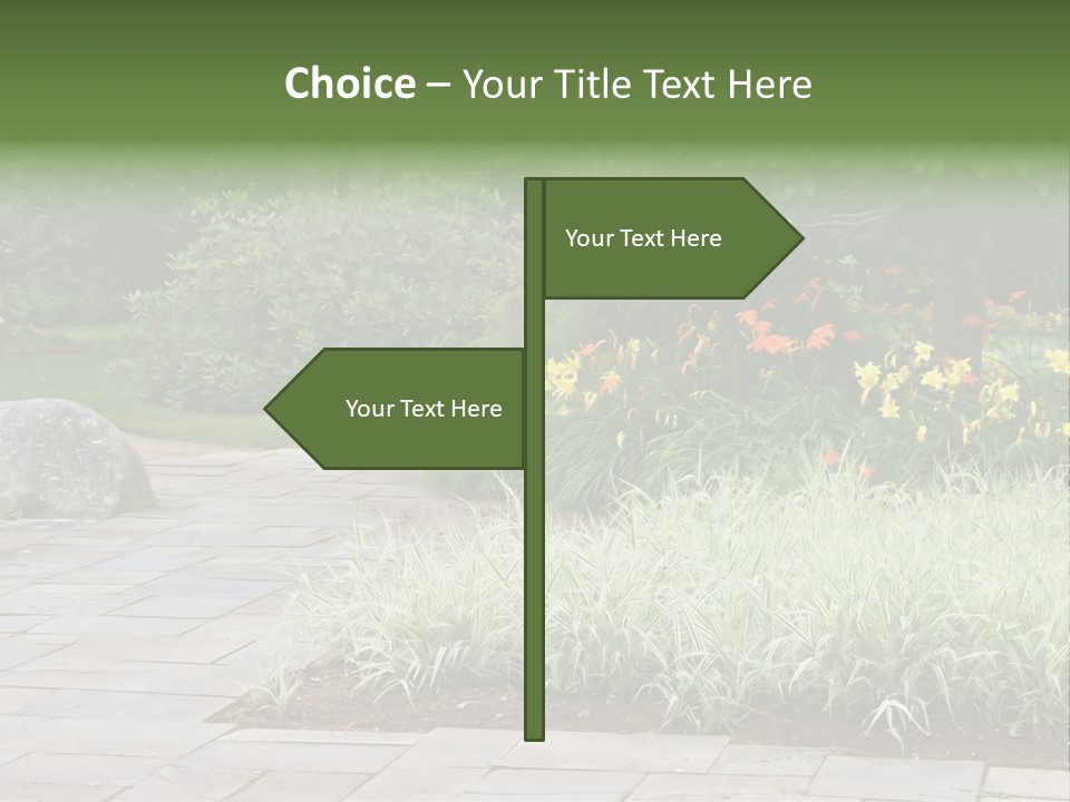 Garden Parkland Grass PowerPoint Template