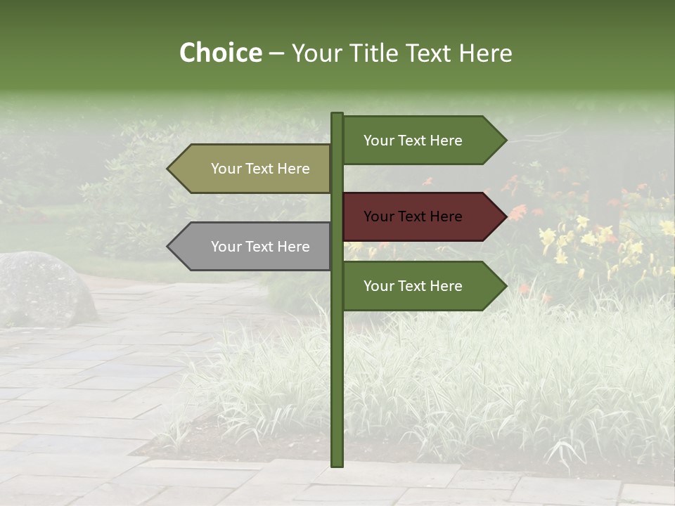 Garden Parkland Grass PowerPoint Template