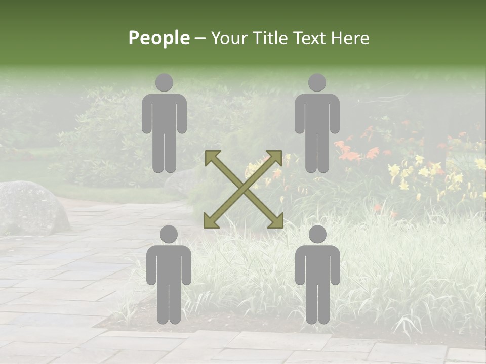 Garden Parkland Grass PowerPoint Template