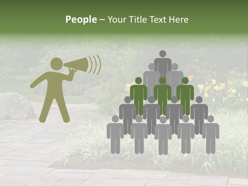 Garden Parkland Grass PowerPoint Template