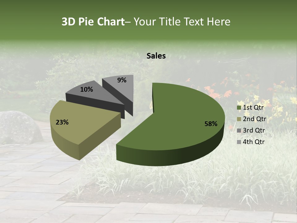 Garden Parkland Grass PowerPoint Template