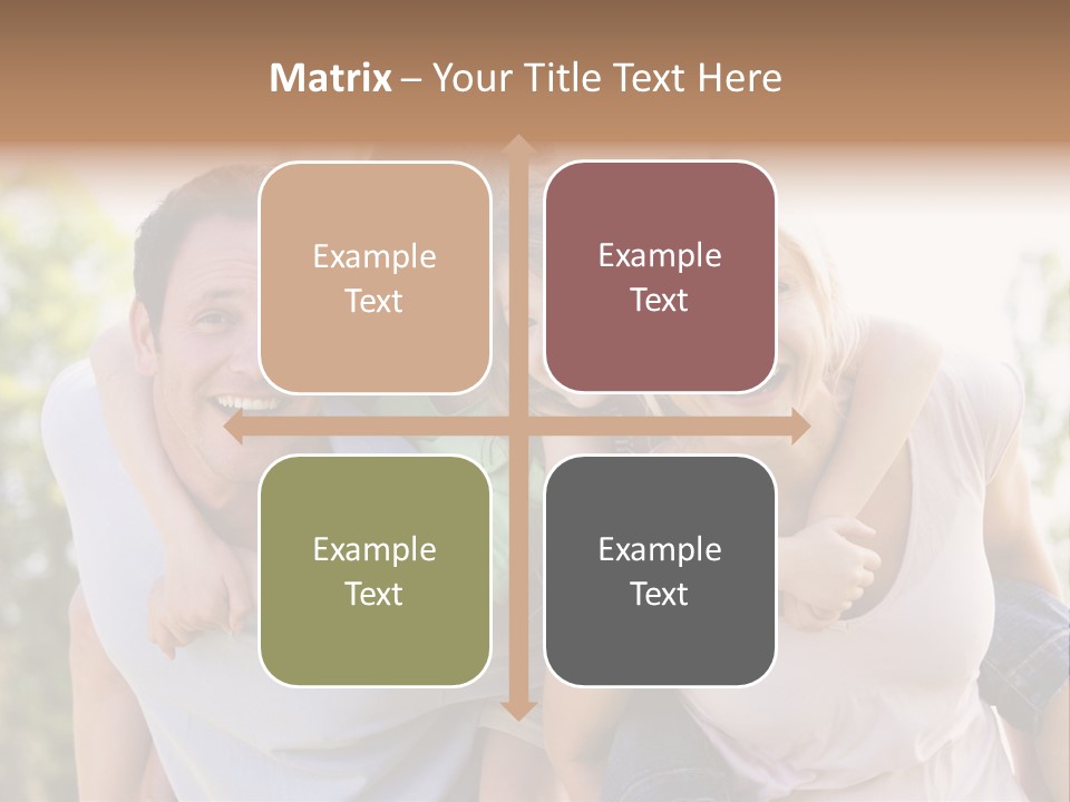 Parents Father Portrait PowerPoint Template