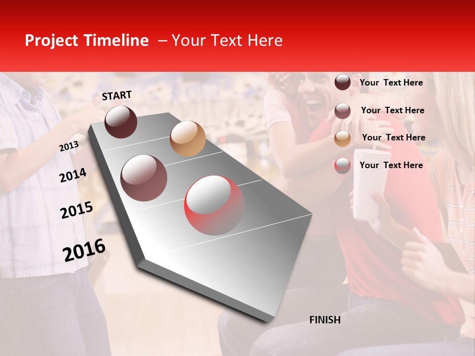 Indoors Excited Forties PowerPoint Template