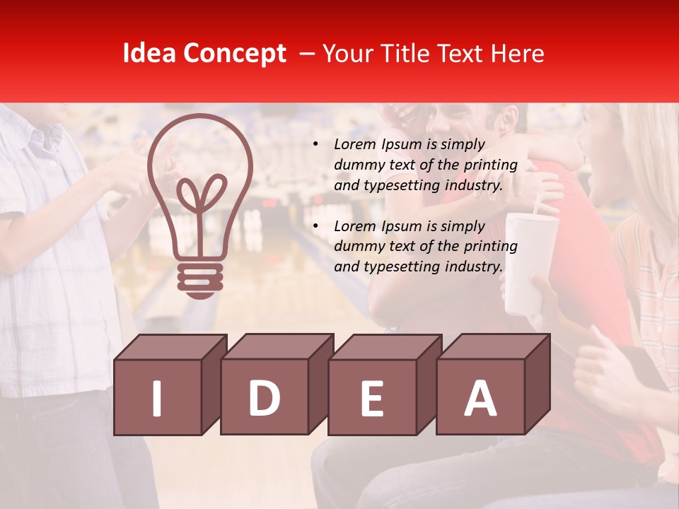 Indoors Excited Forties PowerPoint Template