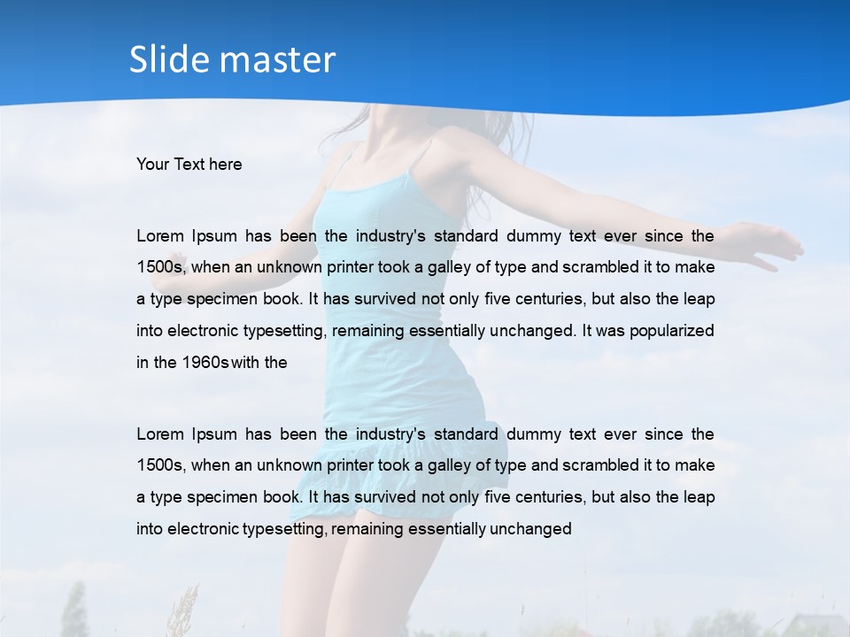 Natural Hair Cloud PowerPoint Template