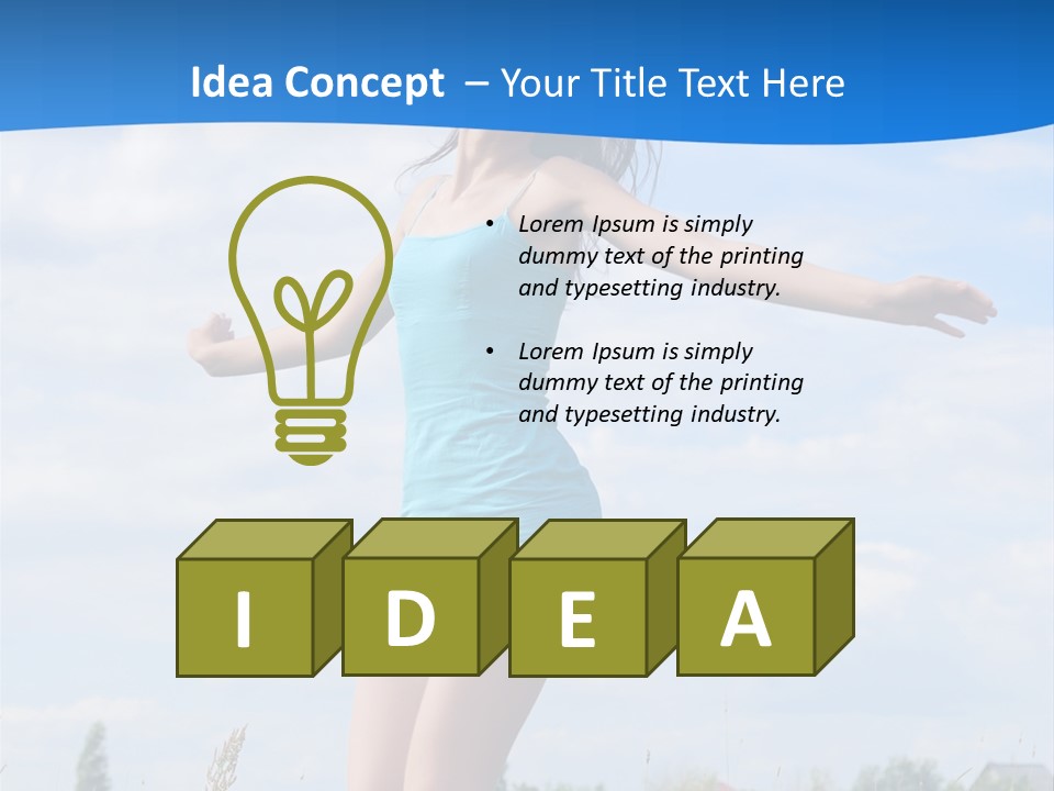 Natural Hair Cloud PowerPoint Template