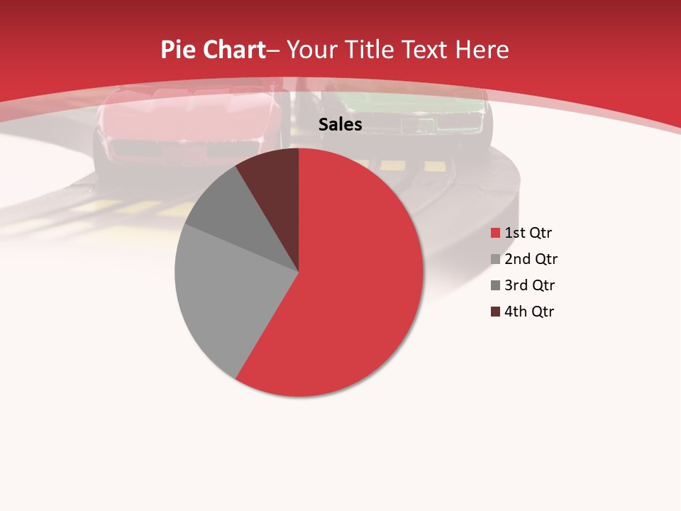 Sports Car Race Track Slot Cars PowerPoint Template