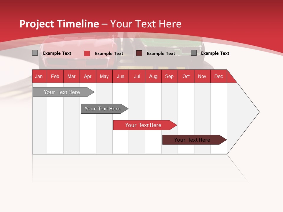 Sports Car Race Track Slot Cars PowerPoint Template