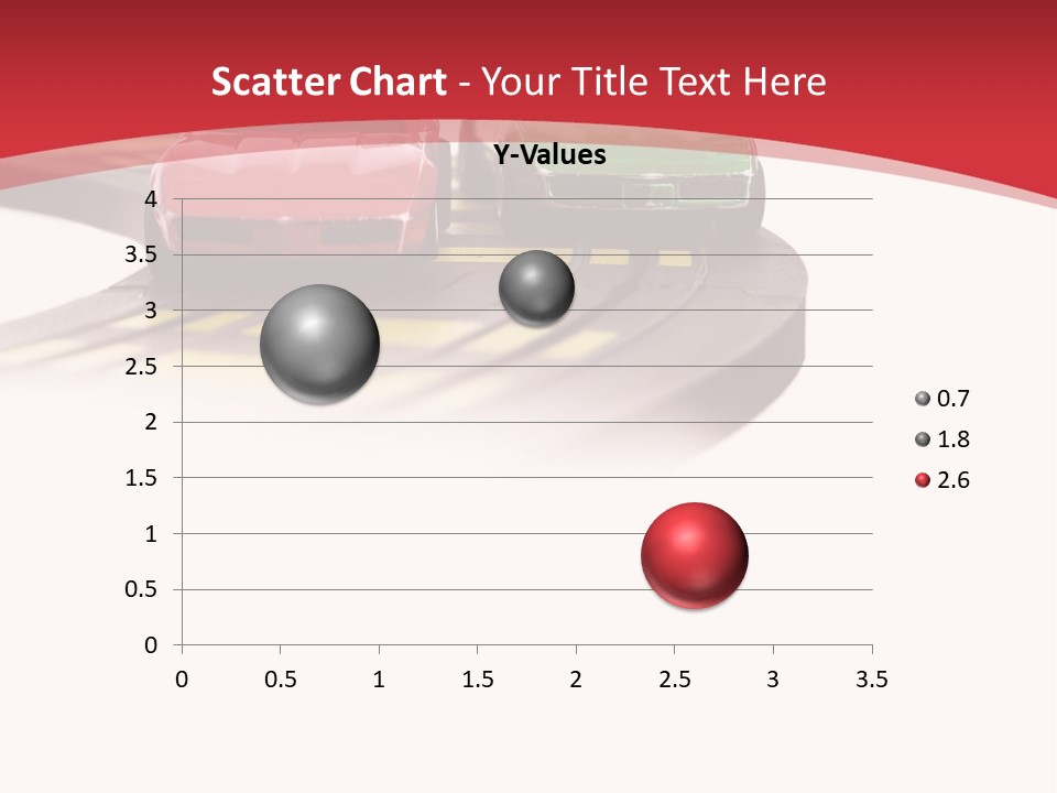 Sports Car Race Track Slot Cars PowerPoint Template