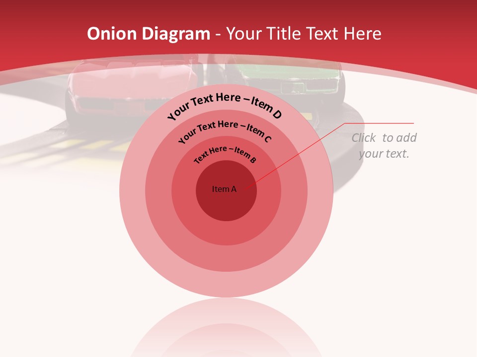 Sports Car Race Track Slot Cars PowerPoint Template