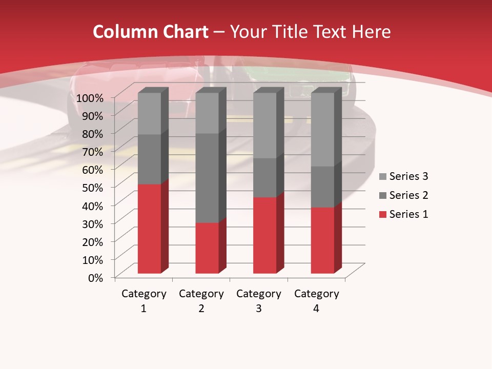 Sports Car Race Track Slot Cars PowerPoint Template