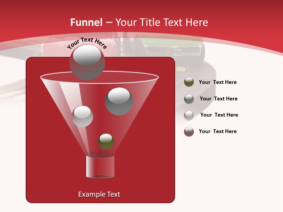 Sports Car Race Track Slot Cars PowerPoint Template