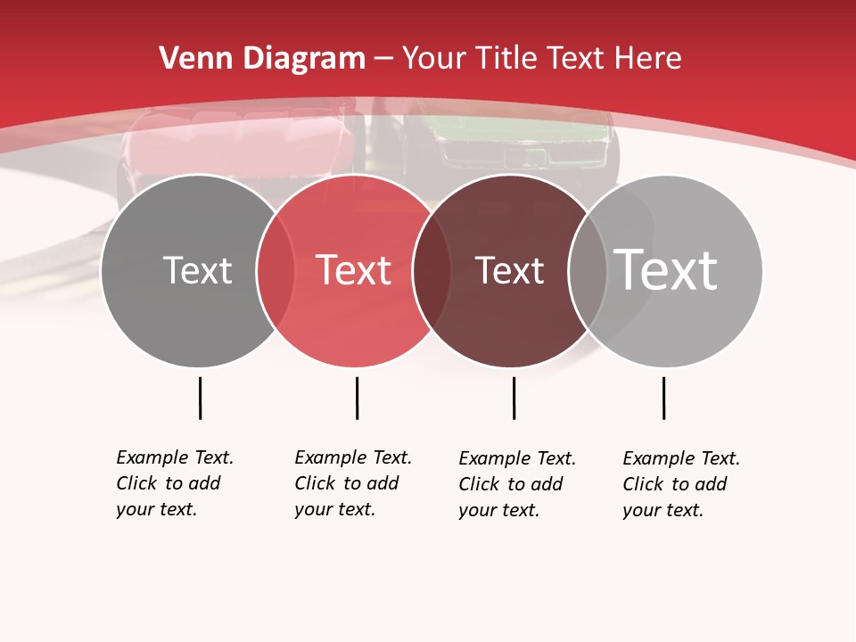 Sports Car Race Track Slot Cars PowerPoint Template