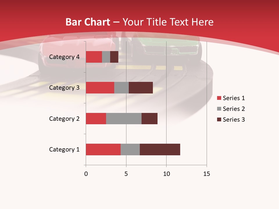 Sports Car Race Track Slot Cars PowerPoint Template