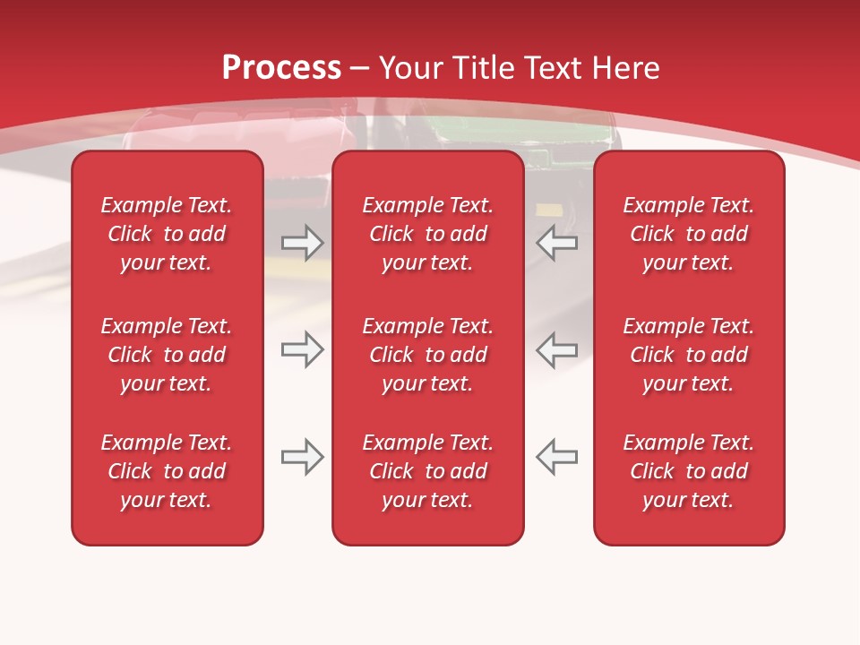 Sports Car Race Track Slot Cars PowerPoint Template