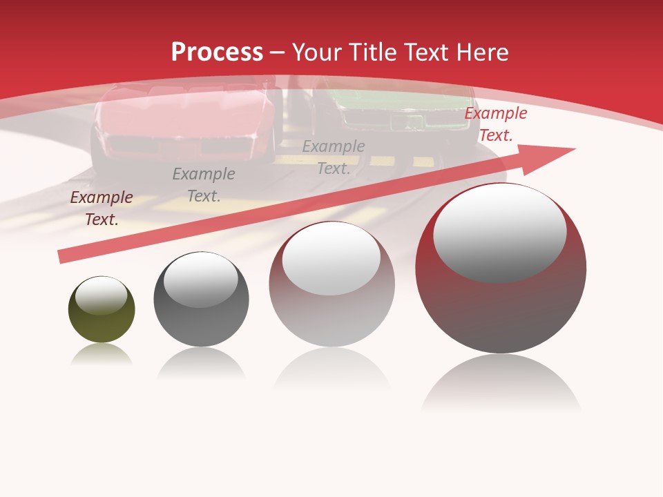 Sports Car Race Track Slot Cars PowerPoint Template