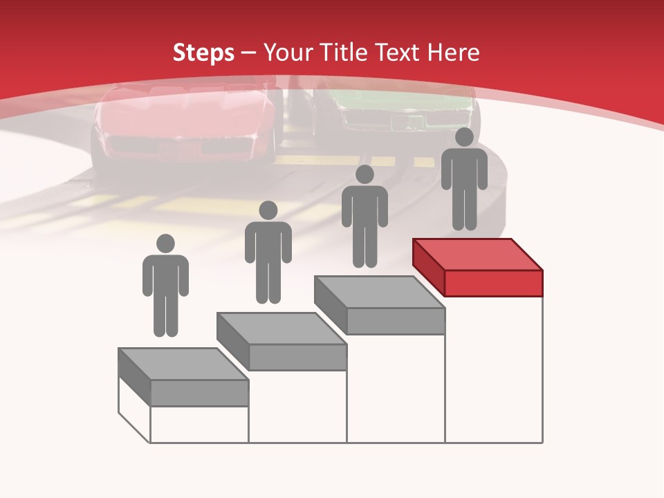 Sports Car Race Track Slot Cars PowerPoint Template