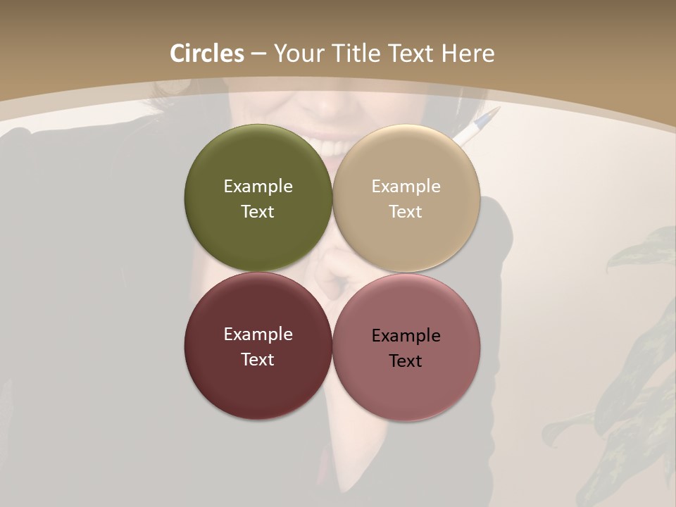 Woman Female Working PowerPoint Template