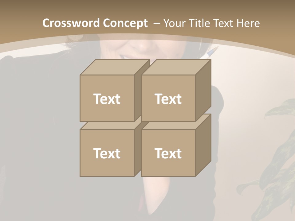 Woman Female Working PowerPoint Template