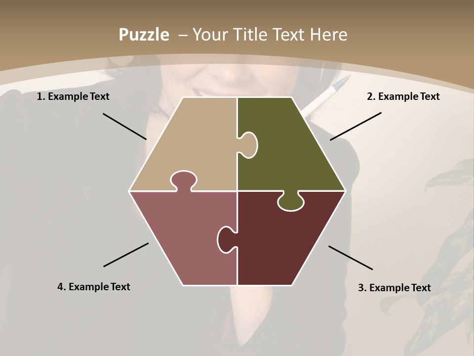 Woman Female Working PowerPoint Template