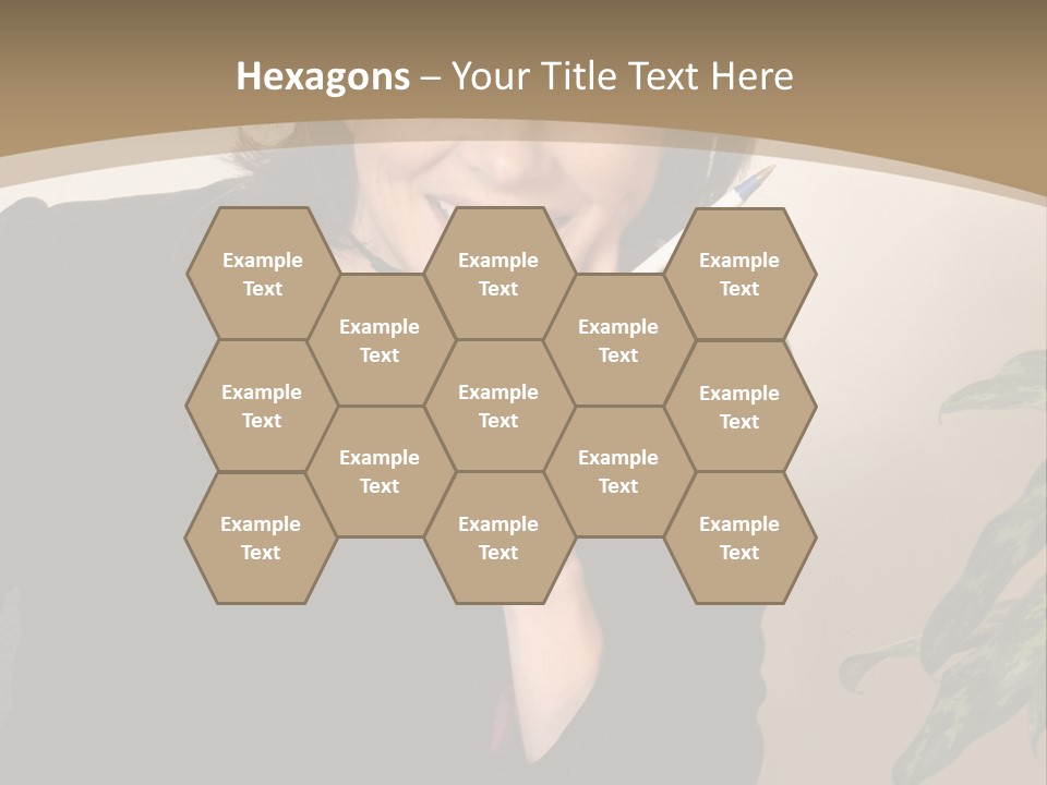 Woman Female Working PowerPoint Template