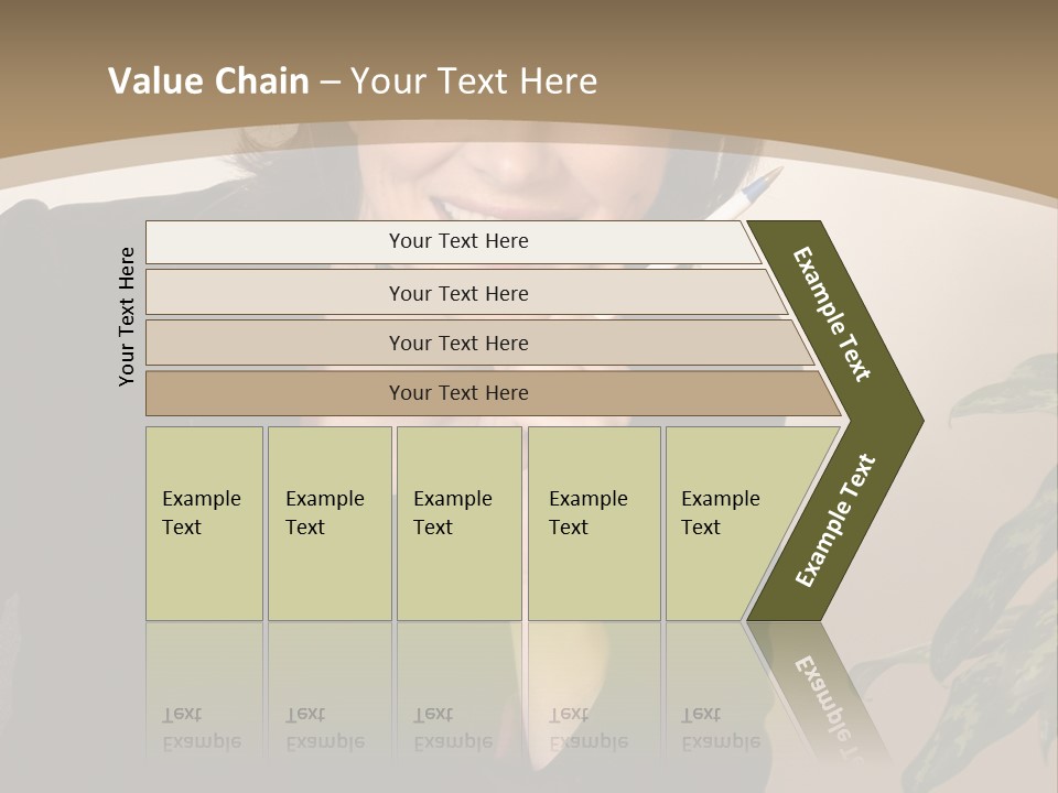 Woman Female Working PowerPoint Template