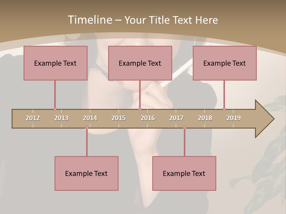 Woman Female Working PowerPoint Template