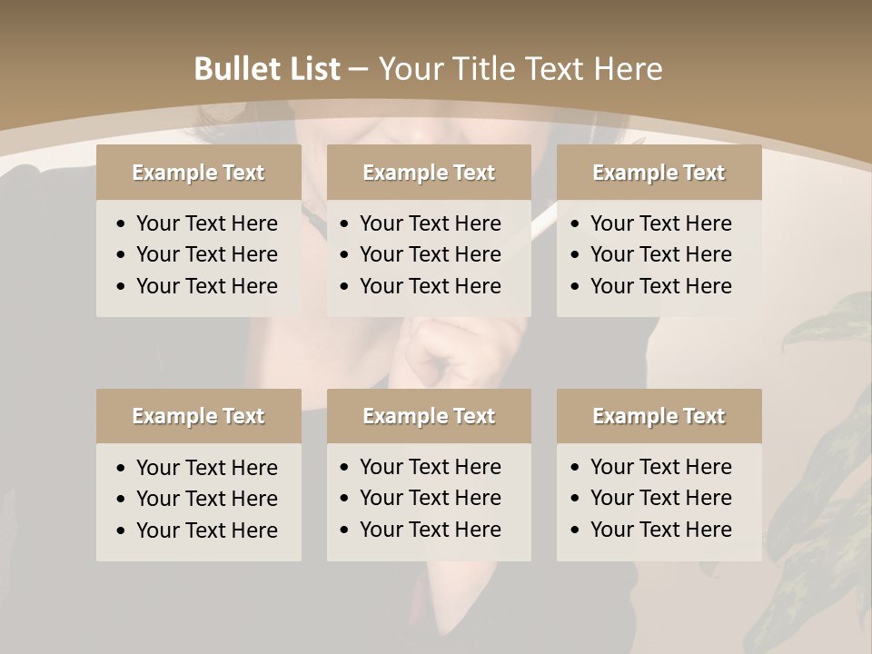 Woman Female Working PowerPoint Template