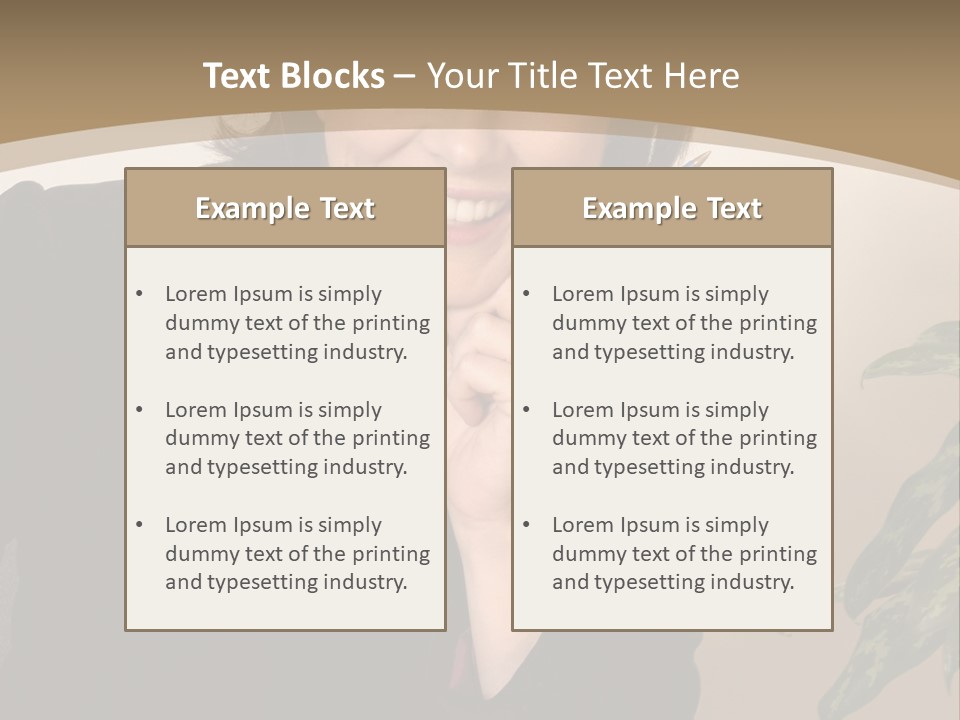 Woman Female Working PowerPoint Template