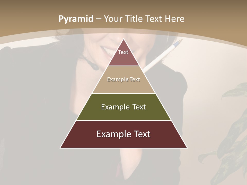 Woman Female Working PowerPoint Template