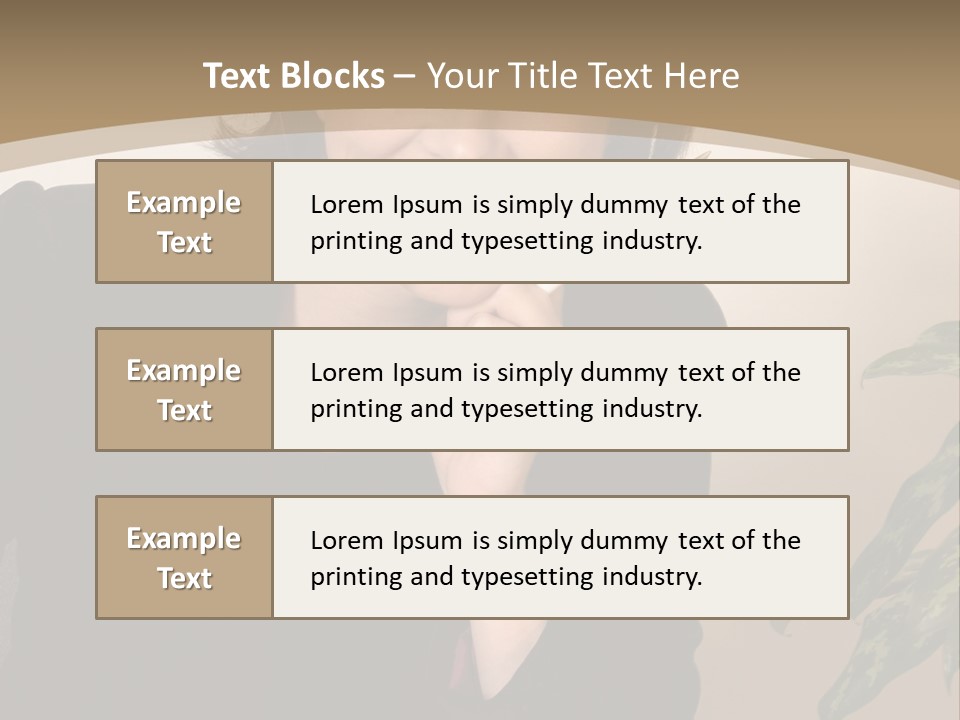 Woman Female Working PowerPoint Template