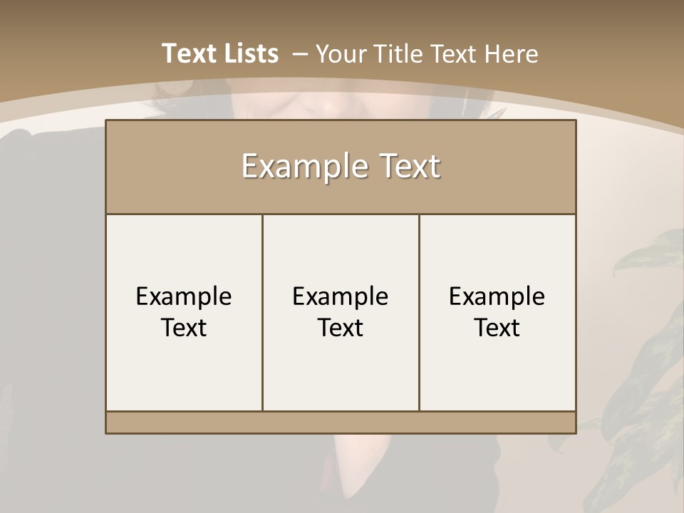 Woman Female Working PowerPoint Template