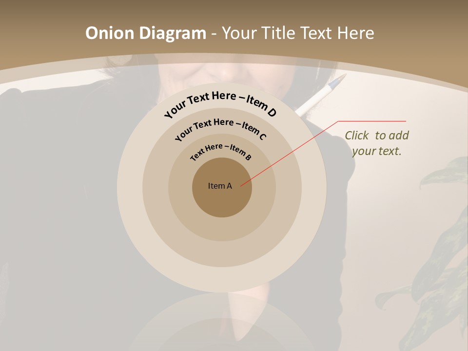 Woman Female Working PowerPoint Template