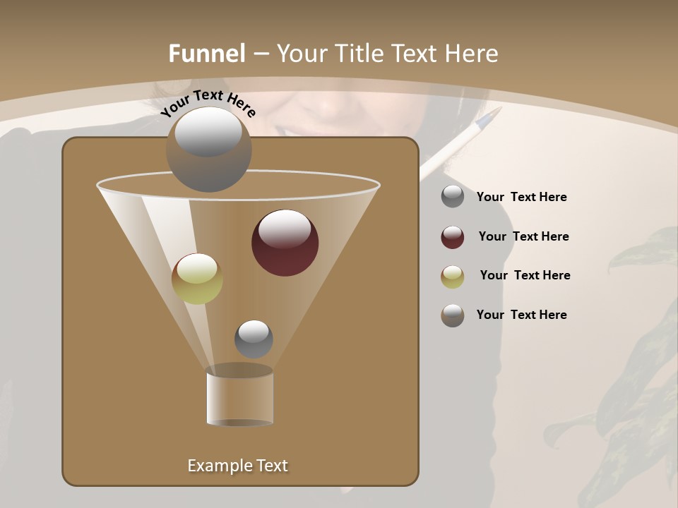 Woman Female Working PowerPoint Template