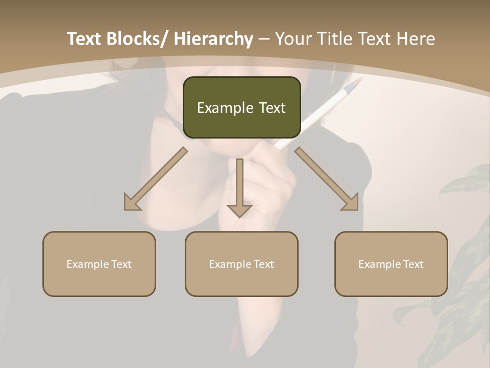 Woman Female Working PowerPoint Template