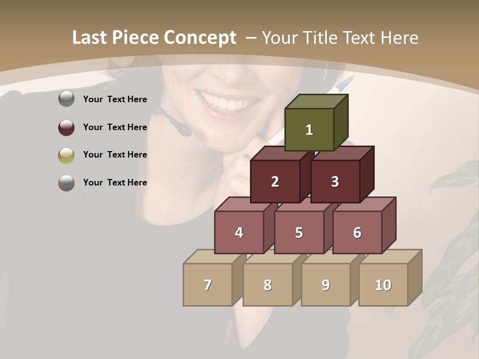 Woman Female Working PowerPoint Template