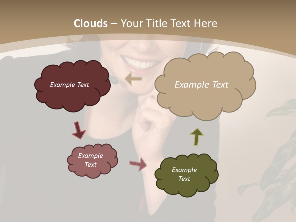 Woman Female Working PowerPoint Template