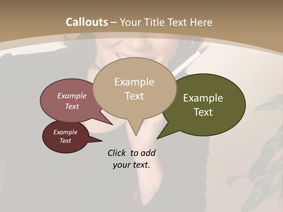 Woman Female Working PowerPoint Template