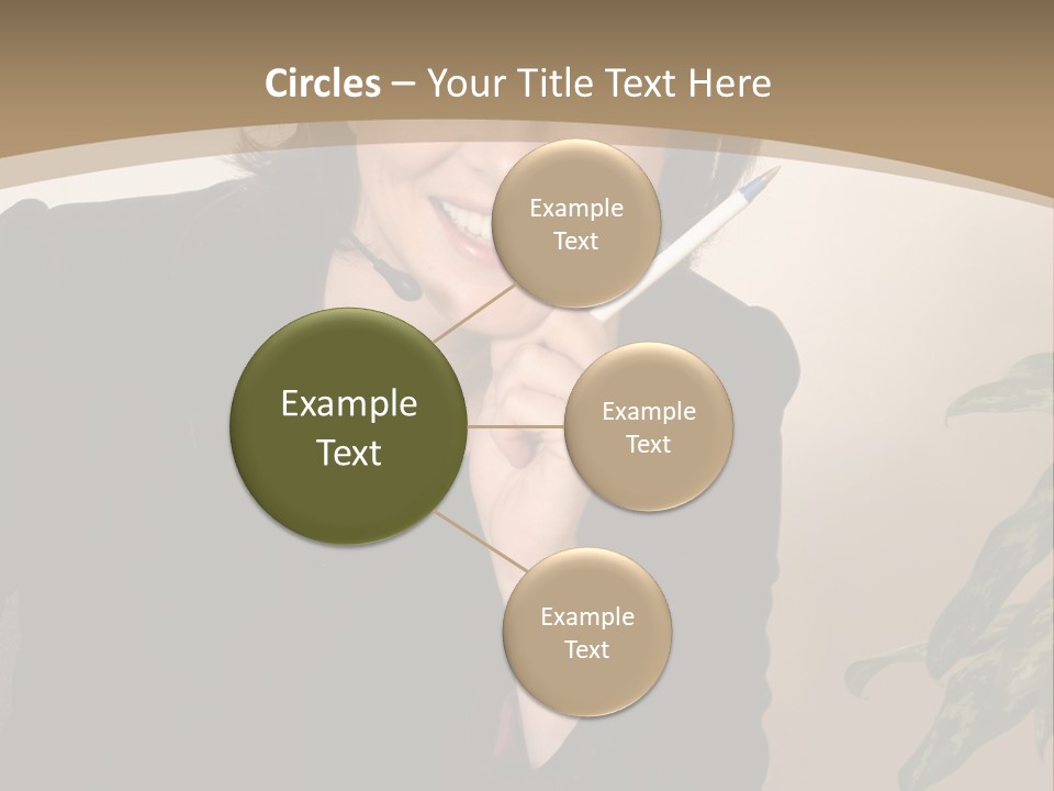 Woman Female Working PowerPoint Template