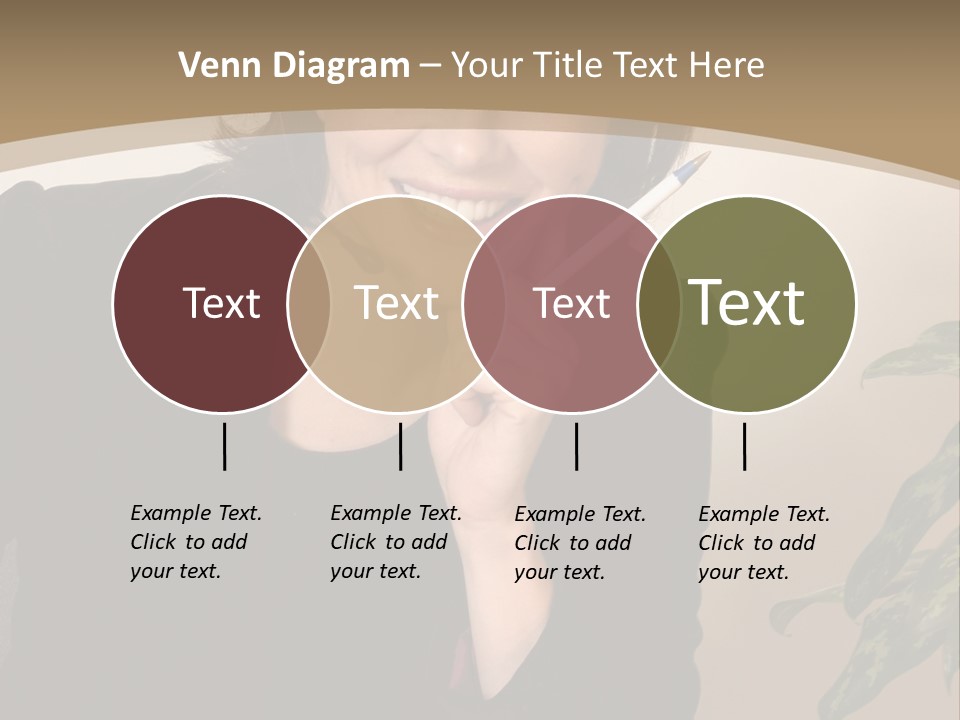 Woman Female Working PowerPoint Template