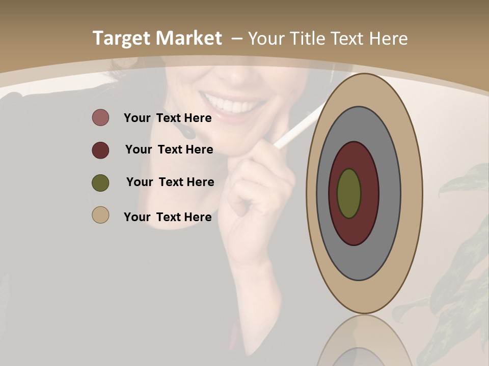 Woman Female Working PowerPoint Template