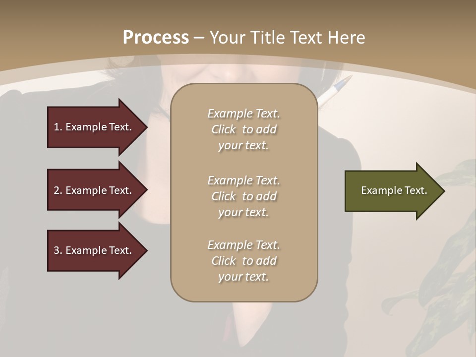 Woman Female Working PowerPoint Template