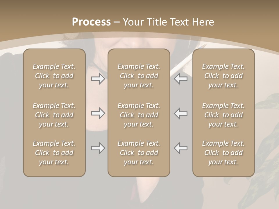 Woman Female Working PowerPoint Template