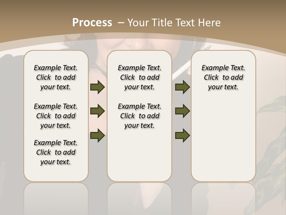 Woman Female Working PowerPoint Template