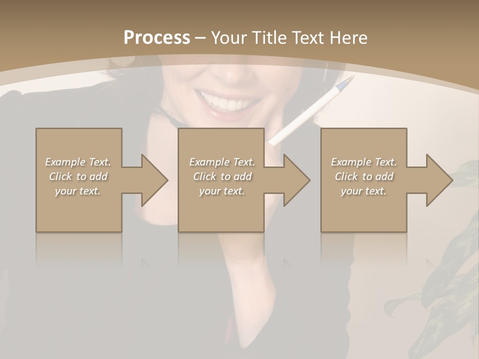 Woman Female Working PowerPoint Template