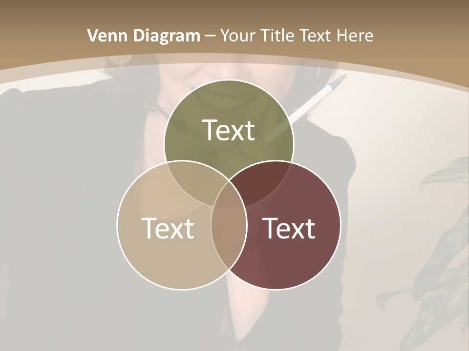 Woman Female Working PowerPoint Template