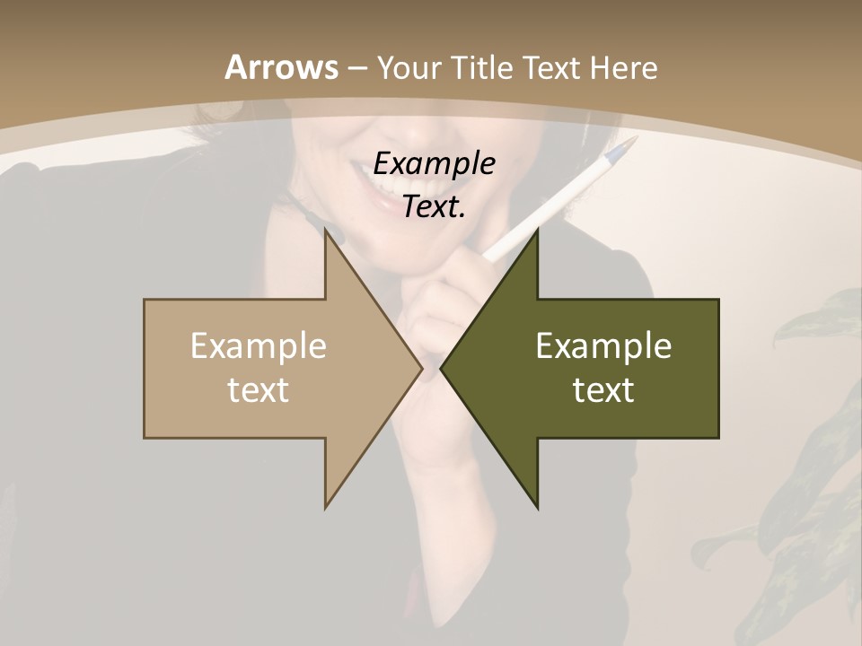 Woman Female Working PowerPoint Template
