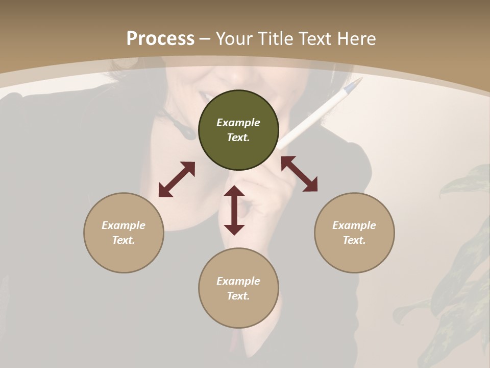 Woman Female Working PowerPoint Template